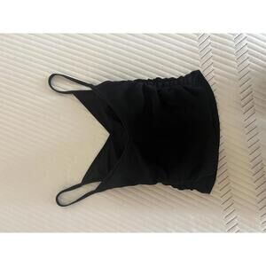 Vuori Black Ruched Side Tank Top Size XS